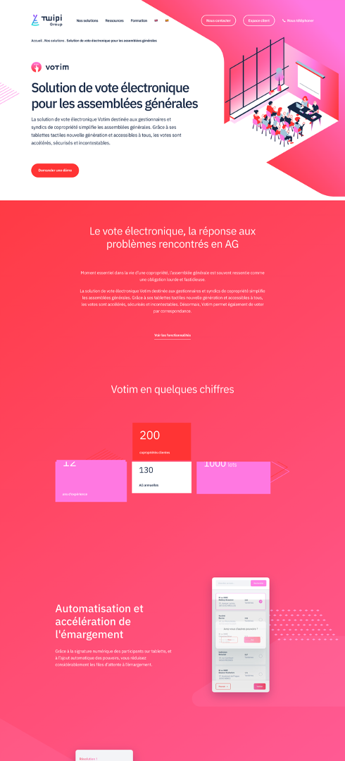 Page solution Votim